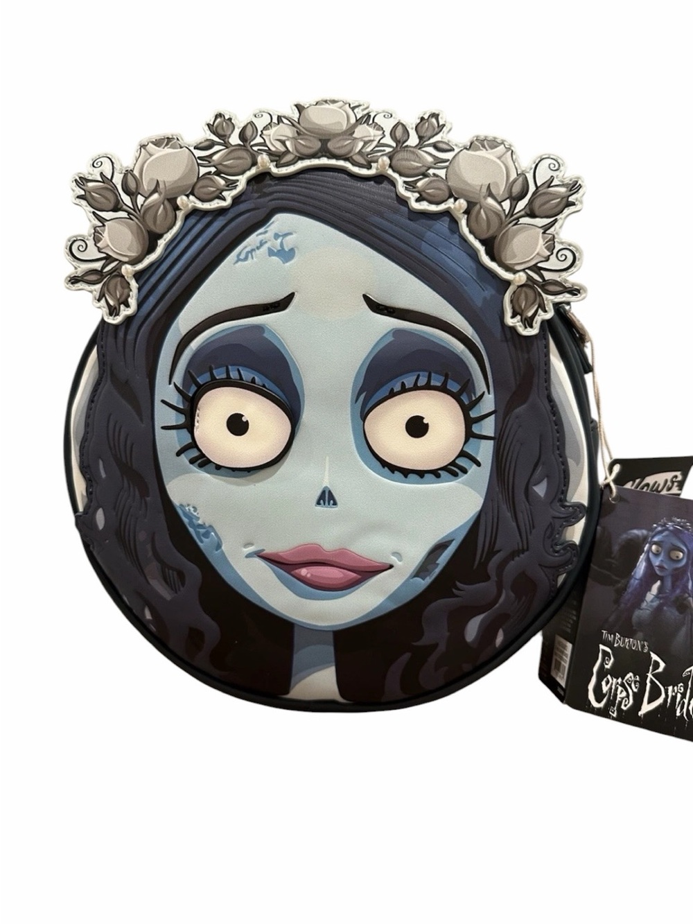 Loungefly Corpse Bride - Emily Glow in the Dark Faux Leather Crossbody Bag NWT - Picture 3 of 7